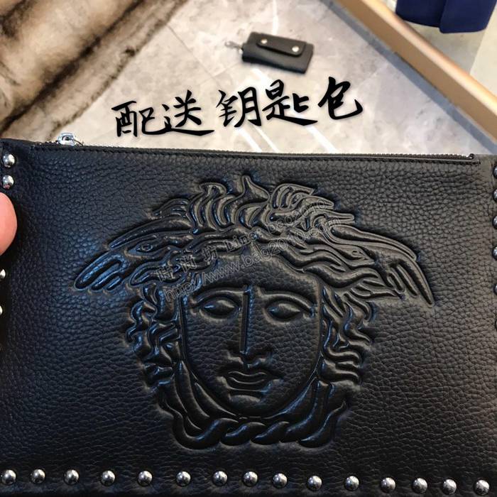 VERSACE男包 2019新款 进口牛皮 范思哲男士手拿包 9362  rdn1019